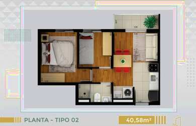 Imagem 3: Lançamento no 2 dormitórios lazer completo