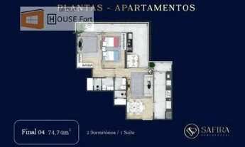 Imagem 4: Apartamento 02 Quartos em Guilhermina - Praia Grande, SP
