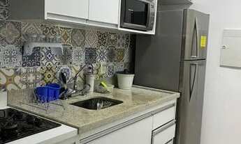 Imagem 3: Alugo apto com 47 m2, 1 quarto, 1 suíte, lavabo, mobiliado, em Boqueirão - Santos - SP