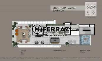 Imagem 7: Cobertura triplex de 512m², 4 suítes, 6 vagas. Empreendimento Stratos Itaim