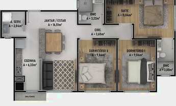 Imagem 7: EM CONSTRUÇÃO - 2 dormitórios + vaga privativa (opção 2 vagas