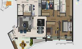 Imagem 2: Apartamento Vila da Serra e Vale do Sereno, com 127 m², 03 quartos, sendo 01 suíte master