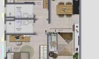 Imagem 5: Apartamento 2 quartos com suíte à venda, 65 m² - Pertinho do mar da Praia de Itaparica