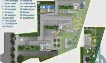 Imagem 3: Apartamento com 3 dormitórios para alugar, 59 m² por R$ 1.900,00/mês - Vila Eldízia - Sant