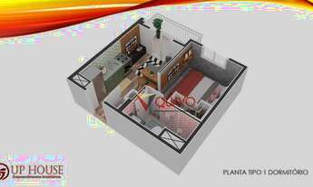 Imagem 3: Apartamento com 1 dormitório à venda, 26 m² por R$ 209.500,00 - Vila Carrão - São Paulo/SP