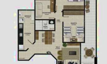 Imagem 7: Apartamentos em fase de construção com 2 dormitórios à venda, 105 m² por R$ 583.000 - Bra