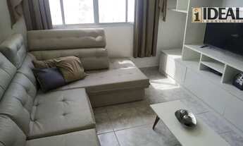 Imagem 4: 2 dormitórios mobiliado no Embaré, vista livre, rico em armários, garagem demarcada, prédi