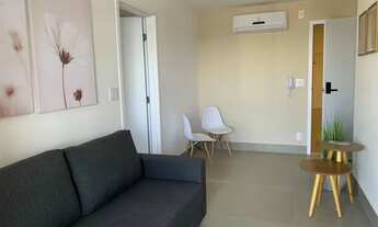 Imagem 2: Alugo apto com 54 m2, mobiliado, 1 suite, lavabo, 1 vaga, lazer, em Boqueirão - Santos - S