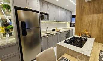 Imagem 2: Apartamento 2 quartos com churrasqueira a carvão na varanda - Vila Rosa