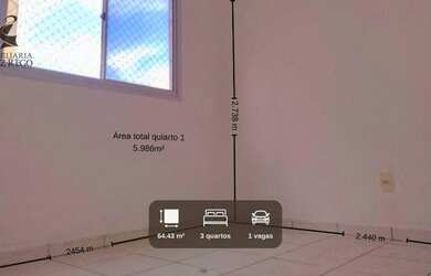 Imagem 5: AP1394- Aluga Apartamento 3 quartos), 1 vaga em Messejana