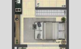 Imagem 6: STUDIO C/ 32 M² / 01 QUARTO / VARANDA REF: 3446321