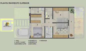 Imagem 4: Sobrado para Venda em Curitiba, Xaxim, 3 dormitórios, 1 suíte, 3 banheiros, 2 vagas