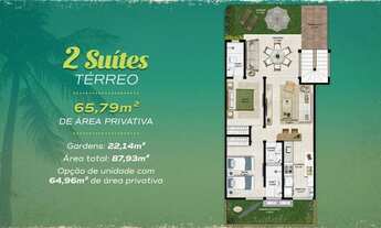 Imagem 5: Itacimirim| Village Térreo| 65 m2| 2 Suites| Garden| 1 Vaga