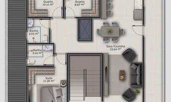 Imagem 6: Apartamento com 2 dormitórios à venda, 67 m² por R$ 424.000,00 - Gravatá - Navegantes/SC