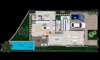 Imagem 3: Casa alto padrão em condomínio com 4 suítes à venda no bairro Santa Felicidade