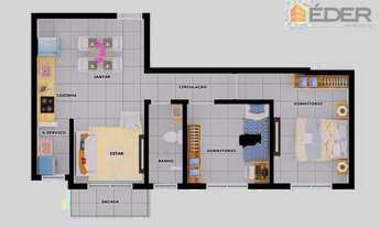 Imagem 4: Apartamento com 2 dormitórios à venda, 57 m² por R$ 195.000,00 - Vera Cruz - Gravataí/RS