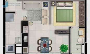 Imagem 7: Apartamento com 1 dormitório à venda, 43 m² por R$ 353.000,00 - Loteamento Mogilar - Mogi