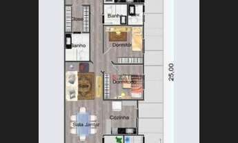 Imagem 2: Casa com 3 dormitórios à venda, 100 m² por R$ 550.000,00 - Campestre - Piracicaba/SP