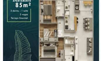 Imagem 7: Apartamento com 3 dormitórios à venda, 85 m2 por R$ 614.000 - Jardim do Lago - Atibaia/SP