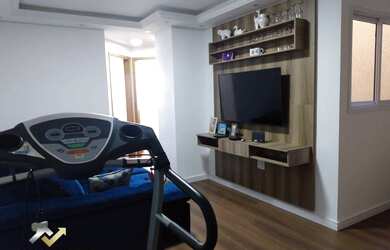 Imagem 2: Apartamento com 2 dormitórios à venda, 90 m² por R$ 450.000,00 - Jardim Cambuí - Santo And