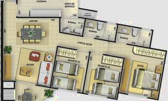Imagem 3: Torres do Parque com 99 m com 3 quartos em frete CT Bonifacia