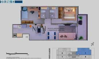 Imagem 3: Apartamento 02 quartos, 01 suíte, na Tijuca-Lançamento