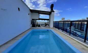 Imagem 6: Ampla cobertura plana com uma linda vista mar no bairro Balneário