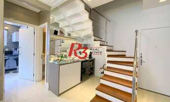 Imagem 7: Cobertura com lazer, à venda, com 141 metros quadrados e 2 suítes. Boqueirão. Santos/SP