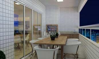 Imagem 1: Apartamento com 2 dormitórios à venda, 62 m² por R$ 360.000,00 - Vila Guilhermina - Praia