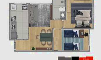 Imagem 6: CONTAGEM - Apartamento Padrão - Jardim Riacho das Pedras