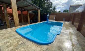 Imagem 2: Casa com 3 dormitórios, piscina, churrasqueira, rua calçada, por R$ 330.000 - Pau Amarelo