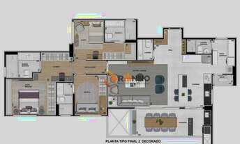 Imagem 2: Lançamento de apartamentos 3 suítes 3 vagas, 155 m² no bairro Água Verde