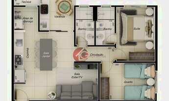 Imagem 2: Lançamento no Gaia Residence com 60m² no Santa Mônica