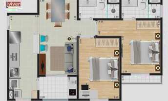 Imagem 5: Apartamento com 3 dormitórios à venda, 60 m² por R$ 320.000,00 - Esplanada do Carmo - Jari