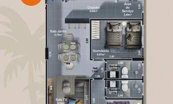 Imagem 3: A2P3 Apartamento Centro com 2 dormitórios à beira mar - Itanhaém SP