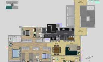 Imagem 3: Apartamento na Avenida do Contorno com 130,94 m²; com sala para 2 ambientes, varanda, 4 qu