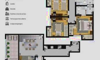 Imagem 7: Cobertura com 2 quartos à venda, 109 m² por R$ 441.000 - Santa Catarina - Juiz de Fora/MG