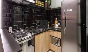 Imagem 2: Apartamento com área total de 76m², 3 quartos, varanda, linda vista panorâmica, 1 sala, 1