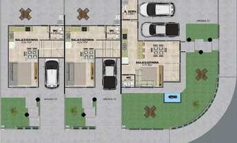 Imagem 4: Sobrado para venda 3 quartos com suíte e hidromassagem externa. - SO748