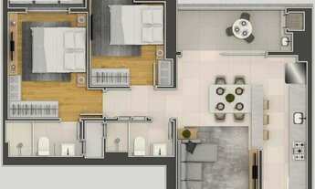 Imagem 3: Apartamento no Camboriú Boulevard com 2 dormitórios à venda por R$ 642.106 - Tabuleiro - C