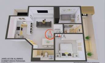 Imagem 3: Apartamento com 2 dormitórios à venda, 66 m² por R$ 344.000,00 - Parque das Nações - Santo