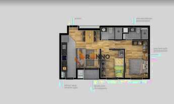 Imagem 5: Apartamento com 2 quartos com Suíte, 52 m² no Tingui