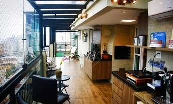 Imagem 3: Garden luxuoso em andar alto, com vista mar, varanda com churrasqueira e jacuzzi. Verdadei