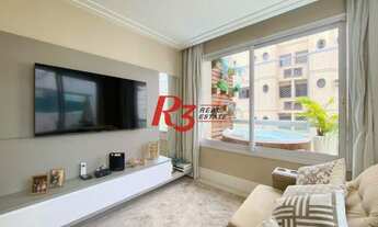 Imagem 2: Cobertura com lazer, à venda, com 141 metros quadrados e 2 suítes. Boqueirão. Santos/SP