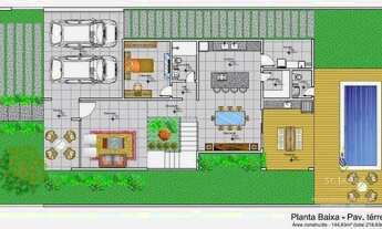 Imagem 3: Casa com 3 dormitórios à venda, 237 m² - Parque das Nações - Parnamirim/RN