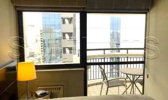 Imagem 6: Flat totalmente mobiliado para locação no Itaim Bibi, próx da Av São Gabriel. Consulte-nos