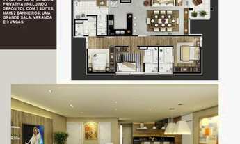 Imagem: Apartamento de 144m² a venda, com 3 suítes