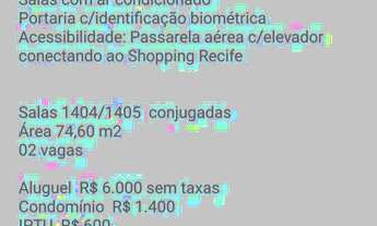 Imagem 7: Sala mobiliada empresarial de luxo ao lado do shopping Recife e bar do cuzcuz