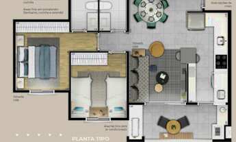 Imagem 4: Lançamento Apartamento 2 ou 3 dormitórios no Swiss Park em Campinas na CMB Imóveis - AP235