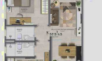 Imagem 4: Apartamento 2 quartos com suíte à venda, 65 m² - Pertinho do mar da Praia de Itaparica